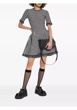 Alexander McQueen houndstooth dress - Black