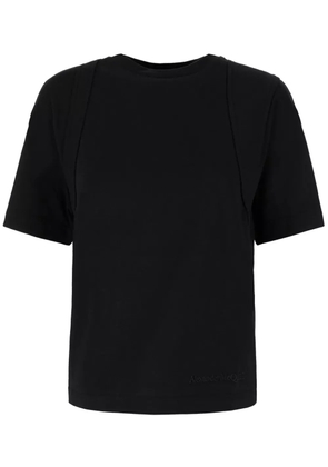 Alexander McQueen embroidered-logo t-shirt - Black