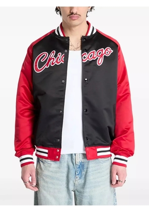 Mitchell & Ness embroidered varsity jacket - Black