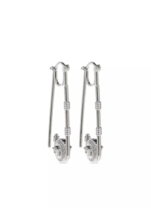 Versace safety pin earrings - Silver
