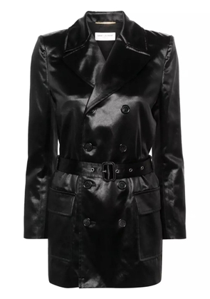 Saint Laurent Saharienne double-breasted blazer - Black