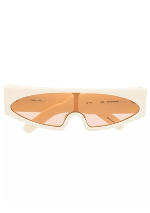 Rick Owens Gene rectangle-frame sunglasses - Neutrals