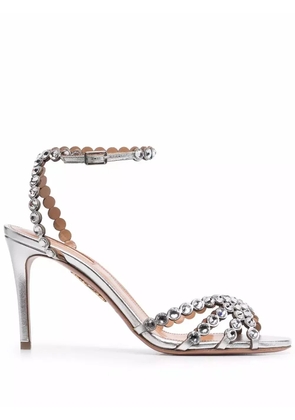 Aquazzura Tequila 85mm sandals - Silver