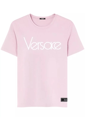 Versace logo-print cotton T-shirt - Pink