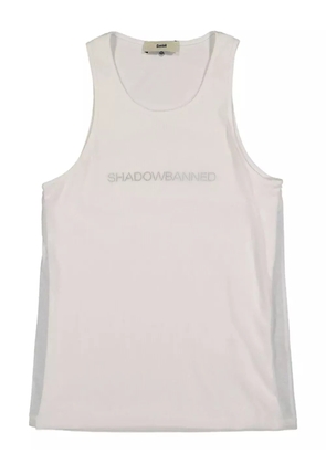 GmbH Shadowbanned-print tank top - White