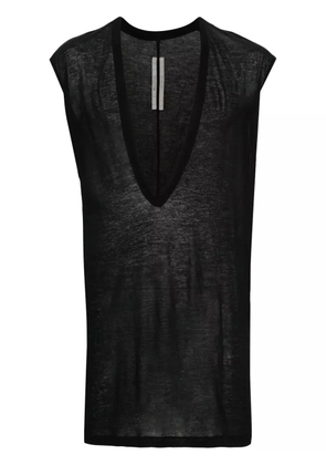 Rick Owens Dyan semi-sheer cotton top - Black
