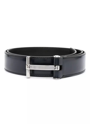 TOM FORD logo-buckle leather belt - Blue