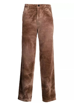 Comme Des Garçons Shirt mid-rise corduroy trousers - Brown