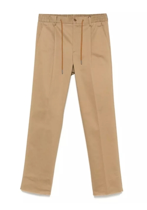 Tagliatore drawstring-waist trousers - Brown