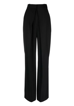Alexander McQueen high-waisted straight-leg trousers - Black