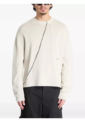 A-COLD-WALL* Millbank asymmetric-seam sweater - Neutrals