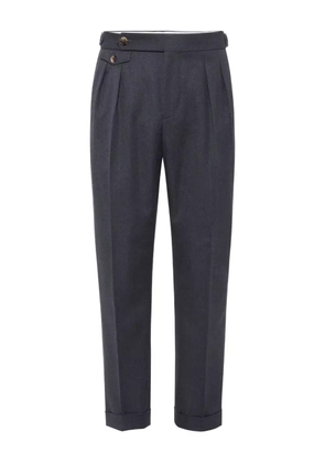 Brunello Cucinelli Gabardine tailored trousers - Blue