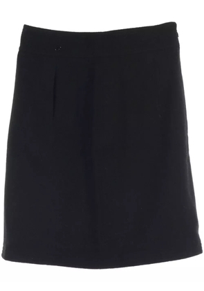 CHANEL Pre-Owned 1986-1988s wool mini skirt - Black