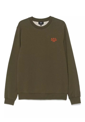 A.P.C. logo-print sweatshirt - Green