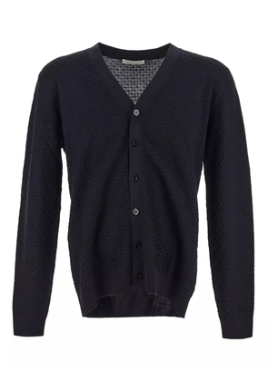 GOES BOTANICAL merino-wool cardigan - Blue