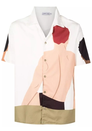 Amir Slama graphic-print cotton shirt - Neutrals