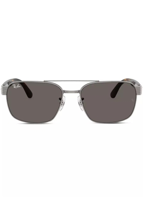 Ray-Ban logo-lettering sunglasses - Silver