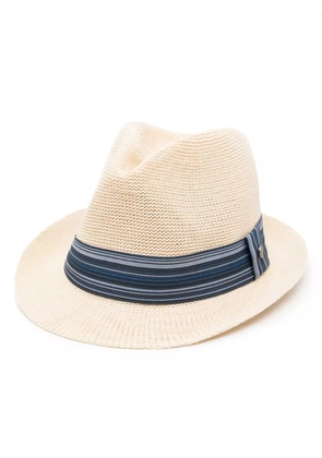 Barbour Belford striped-trim trilby - Neutrals