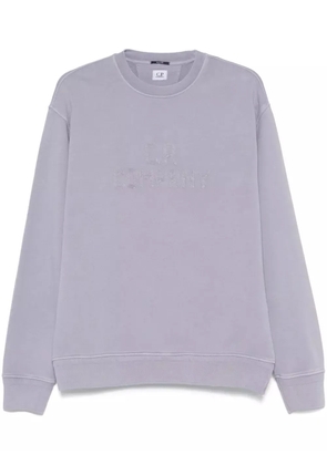 C.P. Company logo-embroidered sweatshirt - Purple