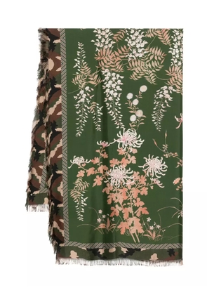 Pierre-Louis Mascia floral-print scarf - Green