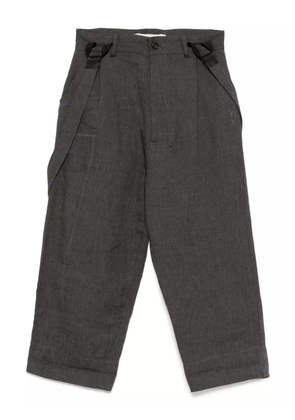 A Tentative Atelier cotton-blend trousers - Grey