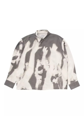 CARNE BOLLENTE abstract-print button-up shirt - White