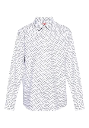 Kenzo geometric-pattern shirt - White