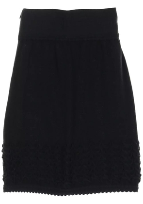 CHANEL Pre-Owned 1986-1988 knitted skirt - Black