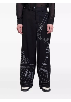KidSuper Circus Sketch trousers - Black