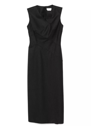 Alexander McQueen pinstriped midi dress - Grey
