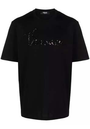Versace Versace Nautical cotton polo shirt - Black