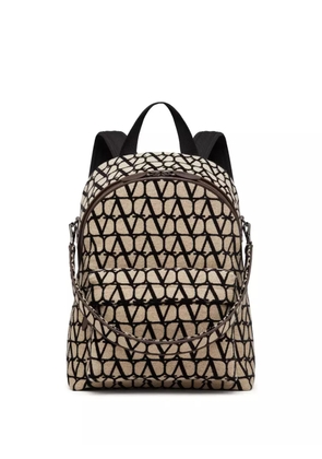 Valentino Garavani Toile Iconographe backpack - Neutrals