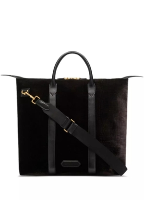 TOM FORD logo-appliqué travel bag - Brown
