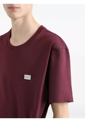 Dolce & Gabbana logo-plaque T-shirt - Red