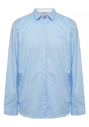 BOSS GREEN HUGO BOSS button-up long-sleeve shirt - Blue