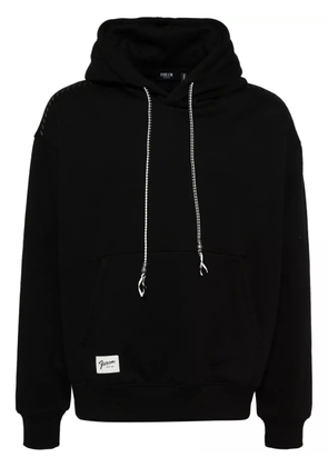 FIVE CM tonal stitching hoodie - Black