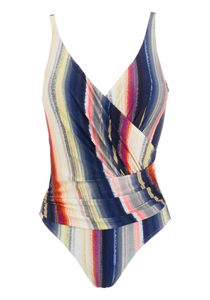Lygia & Nanny Maisa wrap-style front swimsuit - Multicolour