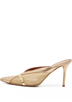 Malone Souliers 90mm metallic pointed-toe mules - Gold