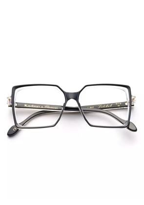 Kador square-frame glasses - Black