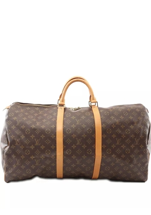 Louis Vuitton Pre-Owned 2002 Keepall 60 monogram travel bag - Brown