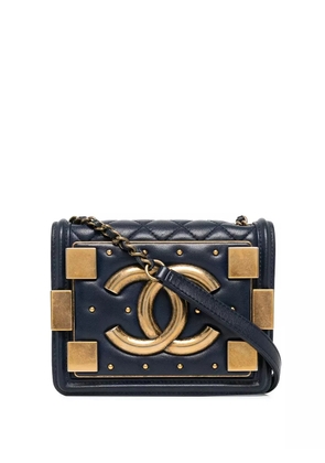 CHANEL Pre-Owned 2016 Classic Flap Boy Brick mini crossbody bag - Blue