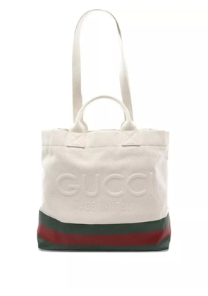 Gucci Pre-Owned 2010s logo-embossed tote bag - Neutrals