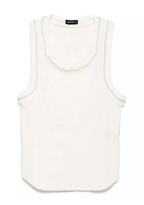 Undercover cotton vest - White