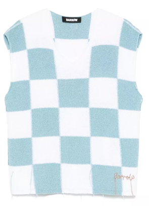 BARROW checkerboard vest - Blue