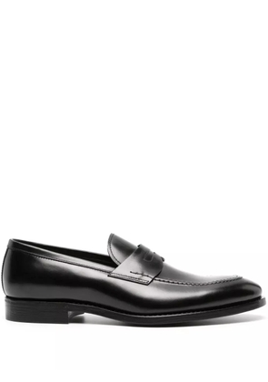Henderson Baracco penny-slot leather loafers - Black