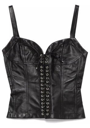 Ludovic de Saint Sernin leather bustier top - Black