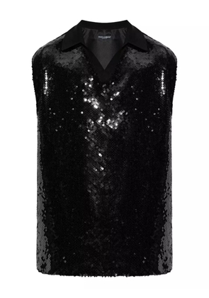 Dolce & Gabbana sequin-embellished top - Black