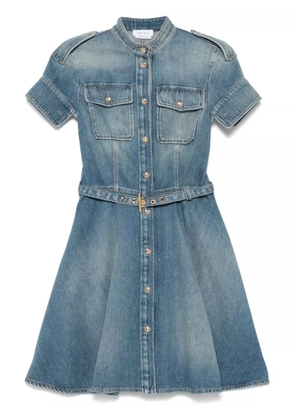 Alexander McQueen denim mini dress - Blue