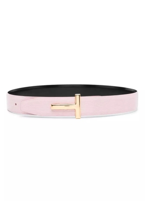 TOM FORD T-shaped-hinge leather belt - Pink