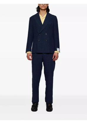 Doppiaa double-breasted Aabele blazer and Aantioco trousers - Blue